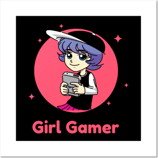 Girl Gamer Posters and Art